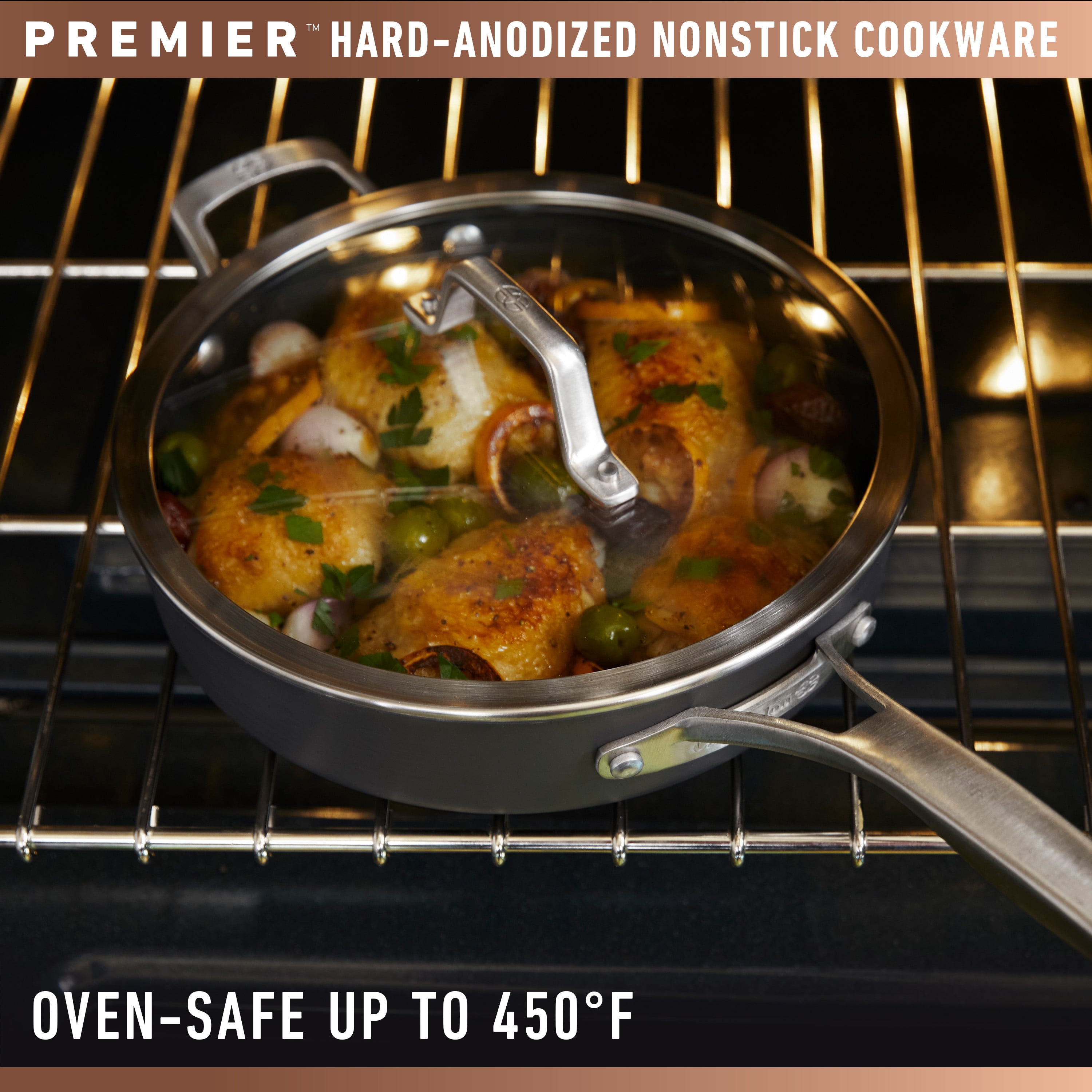 Premier™ Hard-Anodized Nonstick 2.5-Quart Sauce Pan with Lid