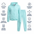 thumbnail image 5 of Real Love Girls Jogger Set Lightweight Fleece Zip Up Hoodie Sweatshirt and Sweatpants 2 Piece, 5 of 7