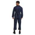 thumbnail image 5 of Doomiva Unisex Men Long Sleeve Mechanic Uniform Workshop Auto Workwear Work Jumpsuit Coverall Navy Blue XL, 5 of 7