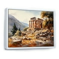 thumbnail image 2 of Designart "Mythical Greece I" Landscapes Floater Framed Canvas Art Print, 2 of 7