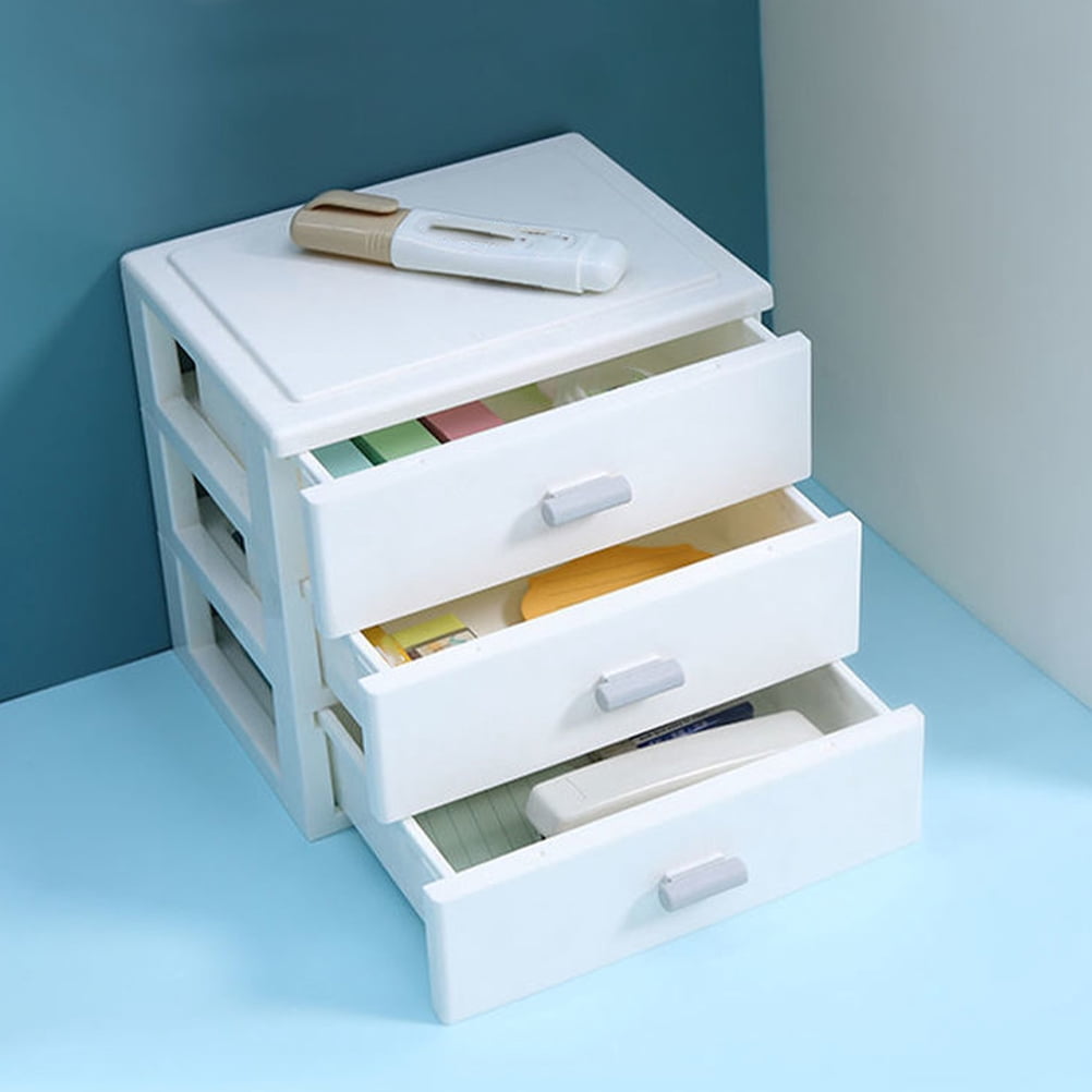 Toddmomy Small Desk Organizer for Office Desk White 1Pack