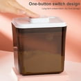 thumbnail image 3 of Food Sealed Storage Box Plastic Grain Jar with Lid Powder Airtight Container Snacks Milk Powder Airtight Container, 2300ml, Brown, 3 of 8