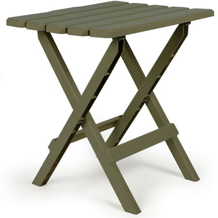 Sage Folding Picnic Table - Camco 51884 Sage Large Quick Folding Adirondack Side Table