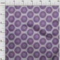 thumbnail image 3 of oneOone Polyester Spandex Medium Purple Fabric Asian Block Sewing Craft Projects Fabric Prints By Yard 56 Inch Wide, 3 of 4
