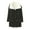 Black, variant on Women's Long Hooded Coat With Winter Warm Jacket With Pockets Stylish Outerwear For Cold Weather