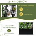 thumbnail image 4 of UBesGoo Planter Box with Trellis Outdoor for Vegetables Herbs Flowers, Metal  Garden Trellis with Drainage Holes (Black), 4 of 9