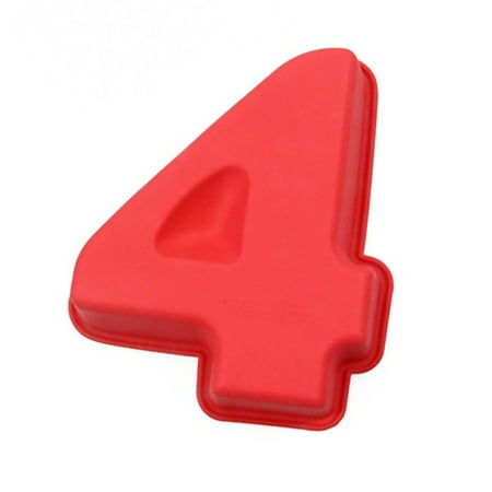 

UDIYO Cake Mold Creative Number Shape Cake Mold Elastic Heat-resistant Silicone Chocolate Mold for Home