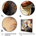 thumbnail image 3 of Designart "Portrait of President George Washington in Vintage Style I" People Framed Wall Art - Blue President/Political Living Room Framed Canvas Art, 3 of 6