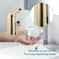 thumbnail image 3 of Automatic Soap Dispenser Touchless Sensor Hands Free Soap Dispenser Battery Operated Soap Dispenser 400ml Pump Electronic Drippy Liquid Soap Dispensers for Kitchen Bathroom, 3 of 9