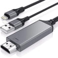 thumbnail image 2 of Adaptador de cable Lightning a HDMI Compatible con iPhone iPad, Apple, 2 of 2