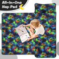 thumbnail image 4 of Monster Cartoon Truck Blue Pattern Teens Toddler Nap Mat with Pillow, Sleeping Mat Bag for Preschool Daycare 51"x22", 4 of 6