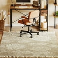 thumbnail image 3 of Bestier Rectangle Polyester Tassel Floral Print Area Rug in Beige, 2' x 3', 3 of 8