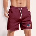 thumbnail image 6 of OHGOD Men's Summer Shorts, Men's Casual Shorts, Mens Relaxed Fit Shorts, 1 * Man Shorts - Wine - L, 6 of 6