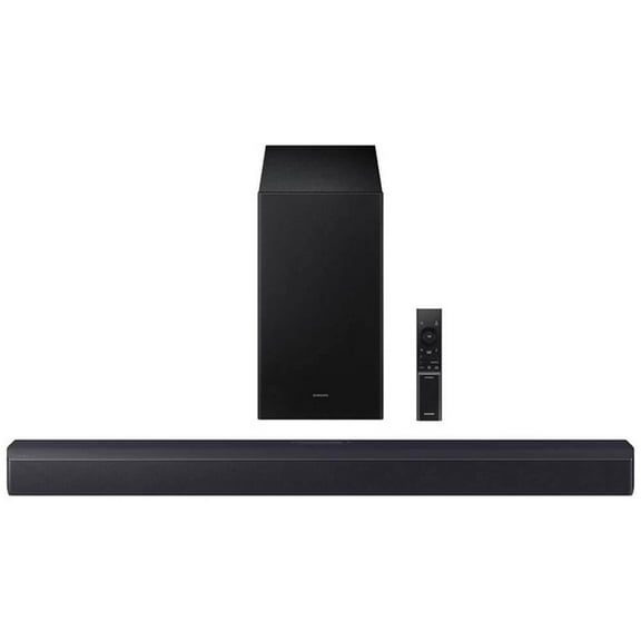 Restored SAMSUNG B-Series 2.1Ch DTS Virtual:X Soundbar with Subwoofer - Titan Black HW-B550F/ZA