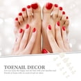 thumbnail image 2 of 500Pcs Practical Artificial Toenail Tips Full Cover Nail Art Toe Decoration, 2 of 4