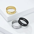 thumbnail image 4 of HIJONES Women's 6mm Hollow Love Ring for Stainless Steel Statement Couples Band Jewelry Gold Size 9, 4 of 5