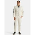 thumbnail image 2 of Athletic Works Men's and Big Men's Tricot Track Pants with Side Stripes, Sizes S-3XLT, 2 of 5