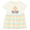 thumbnail image 3 of Inktastic Mimi and Poppop Love Me Grandchild Girls Baby Dress, 3 of 5
