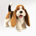 thumbnail image 2 of Marioneta de mano Folkmanis Basset Hound marrón/blanco/negro, 2 of 4