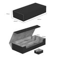 thumbnail image 3 of Card Deck Box - Deck Convertible 550CT - Almacenamiento de tarjetas TCG, OCG duradero y resistente y : Cards Negro CUTICAT  Caja de cubierta de cartas, 3 of 8