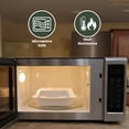 thumbnail image 4 of FPN   to Go Containers  3 Compartment 9x9  Compostable  Takeout Boxes  75 Pack Clamshell  Heavy-Duty Disposable Meal Prep Containers, 4 of 7