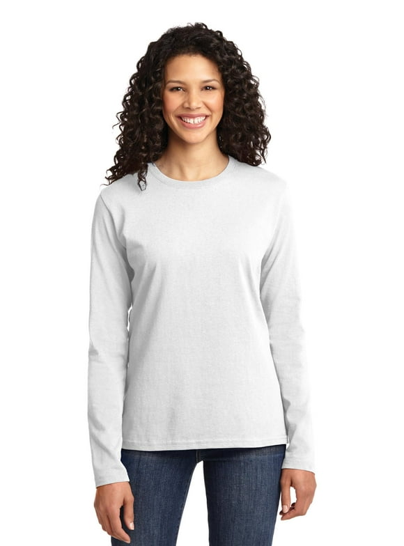 Women's White Long Sleeve Shirts