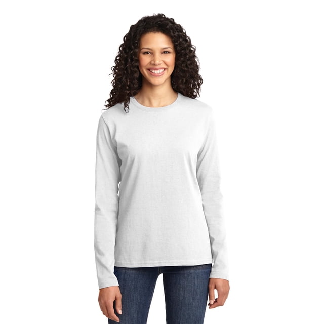 Port & Company T-Shirt à Manches Longues en Coton pour Femmes LPC54LS