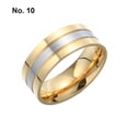 thumbnail image 4 of Minnieouse Anillo de moda con ranuras de titanio y acero, bandas de boda redondas de moda mate, anillos exquisitos, accesorios de ropa, regalos de Accesorios de disfraces Oro 10 #, 4 of 6
