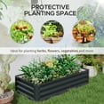 thumbnail image 6 of Galvanized Raised Garden Bed, 4' x 2' x 1' Metal Planter Box, for Growing Vegetables, Flowers, Herbs, Succulents, Gray, 6 of 7