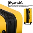 thumbnail image 6 of Zimtown 20/24/28" Hardside Spinner Suitcase 3 Piece ABS Luggage Set with TSA Lock, Yellow, 6 of 8