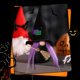 thumbnail image 2 of Halloweenthemed ornament, witch, bat, faceless, old man, toy, soft polyester, statue, collectible, party decoration, 2 of 5