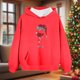 thumbnail image 4 of Cowsor Cute Hoodie for Teen Girls Trendy Bow Print Preppy Hooded Sweatshirts Kids Pullover Long Sleeve School Outfits, 4 of 6
