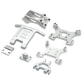 thumbnail image 1 of Kit RC Amortiguador delantero y trasero Soporte Alerón trasero para Wltoys 124018 124019 1/12 Plata, 1 of 9