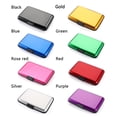 thumbnail image 3 of Men Women RFID Blocking Anti-Theft Wallets Aluminum ID Card Case Coin Purse RFID Wallet Credit Card Holder ROSE RED, 3 of 8