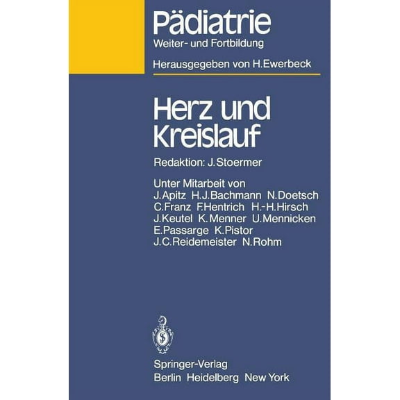 PÃ¤diatrie: Weiter- Und Fortbildung Herz Und Kreislauf, (Paperback)