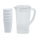 thumbnail image 2 of Jarra de café frío de plástico de gran capacidad con tapa de presión, adecuada para bebidas frías y calientes, dispensador de bebidas para el hogar con 5 tazas, apto para lavavajillas., 2 of 9