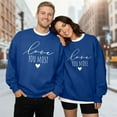 thumbnail image 2 of Valentine's Day Love Heart Shirt Women's Sweatshirt Couple's Printed Crew Neck Hoodless Men Lover Gift Fall Clothes, 2 of 5