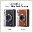 thumbnail image 2 of ORUYROP Mini EVO Case for Fuji Instax Mini EVO Camera, Adjustable Shoulder Strap, Coffee, 1x Case, 2 of 7