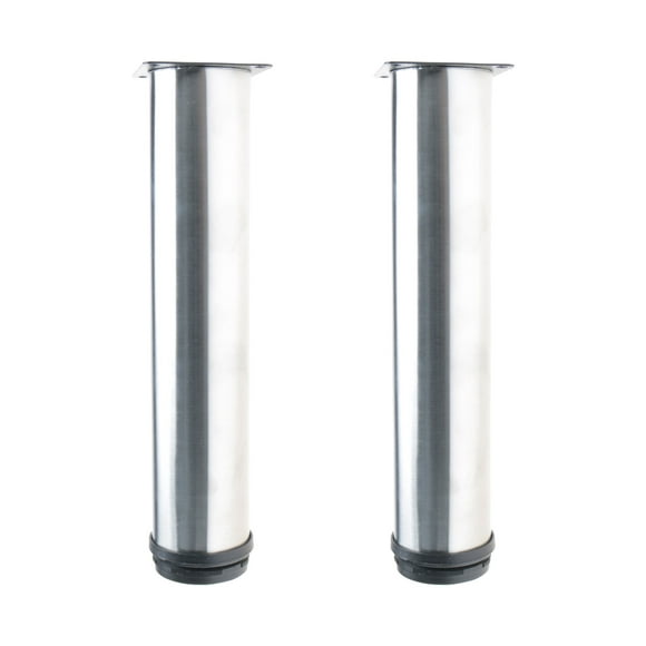 Unique Bargains 10' Furniture Legs Stainless Steel Sofa Bench Adjustable Feet Replacement 2pcs