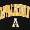 thumbnail image 4 of Men's Colosseum Black Appalachian State Mountaineers Arch & Logo Crew Neck Sweatshirt, 4 of 4