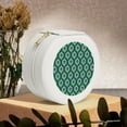thumbnail image 6 of Naloa Peacock'S Tail Round Jewelry Box, Travel Jewelry Organizer, 3.9 x 3.9 x 2in Jewelry Storage Box for Women-White, 6 of 7