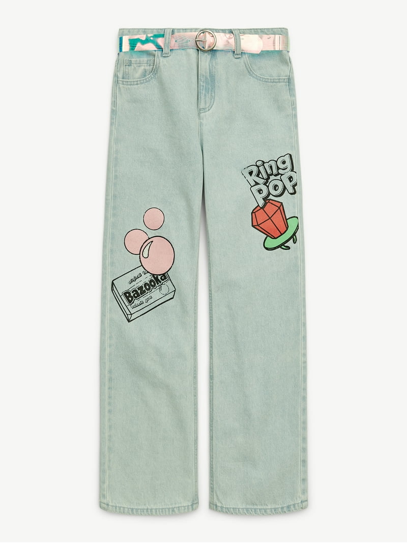 【oan】(Unisex) Mir Jungcheongjin Justice Girls Ring Pop Collab Jeans, Sizes 6-18, Slim & Plus