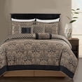 thumbnail image 4 of Comforter Set King Size  7-Piece Soft Bedding Quilt  Coverlet Bedspread with Traditional Floral Medallion Pattern for Bedroom, 4 of 4