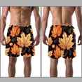 thumbnail image 3 of luoweisi Men's Beach Shorts Quick Dry Swim Trunks with Mesh Lining Maple Leaf XL, 3 of 5