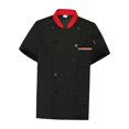 thumbnail image 3 of Chaqueta de manga corta, cómoda y transpirable para cocina, restaurante, catering , negro, M Sunnimix Chaquetas de cocinero, 3 of 8