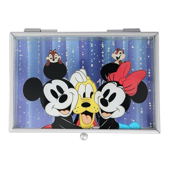 Disney 100 Cute Celebration Mickey and Friends Authentic Glass Jewelry Box - Officially Licensed