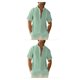 thumbnail image 4 of Qarigey Camisa abotonada para hombre que viaja, senderismo, verano, fiesta en la piscina, Tops ajustados, ropa de trabajo, ropa verde L Verde L 2piezas, 4 of 6
