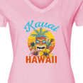 thumbnail image 4 of Inktastic Kauai Hawaii Vacation Tiki Women's V-Neck T-Shirt, 4 of 5