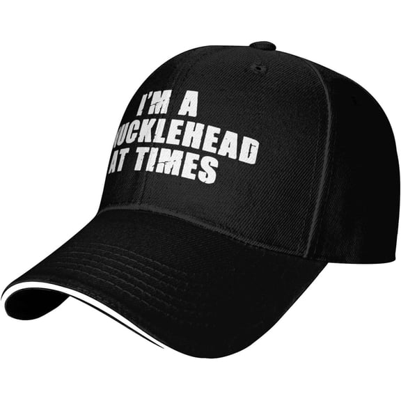 I'm A Knucklehead at Times Original Classic Low Profile Baseball Cap Dad Hat Adjustable Men Women,Black
