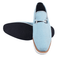 thumbnail image 3 of LIBERTYZENO Mens Classic Formal Shoes Slip On Loafers, Blue 9.5, 3 of 9